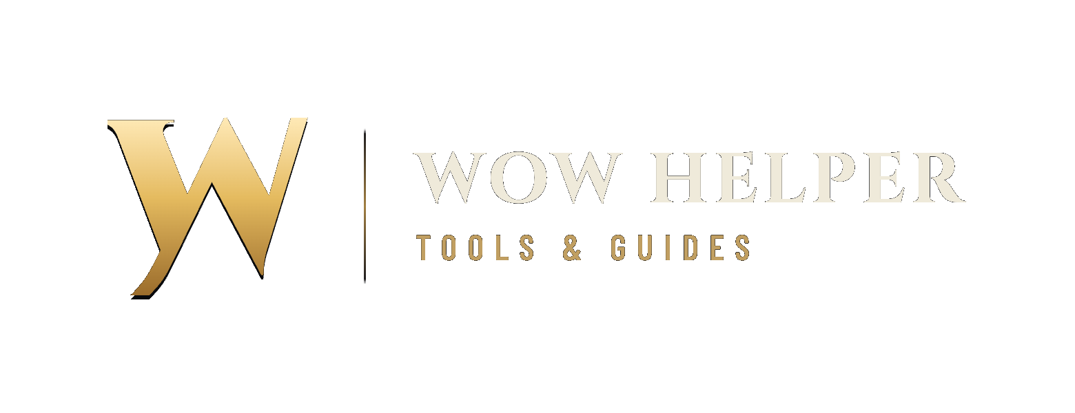 WoW Helper, Tools & Guides